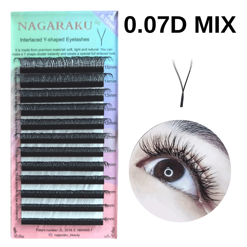 Extención de Pestañas 0.07D Mix SGS