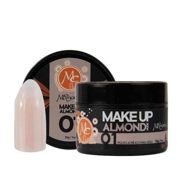 Polvo acrílico 1 oz MONARCA MAKEUP ALMOND NUDE #1