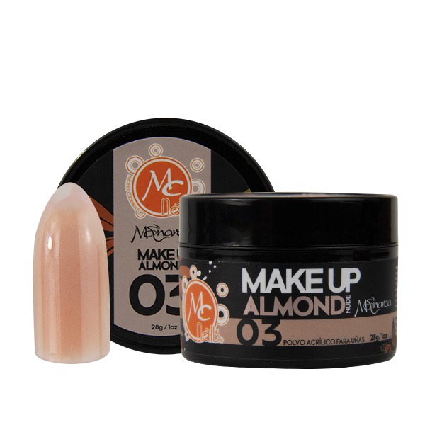 Polvo acrílico 1 oz MONARCA MAKEUP ALMOND NUDE #3